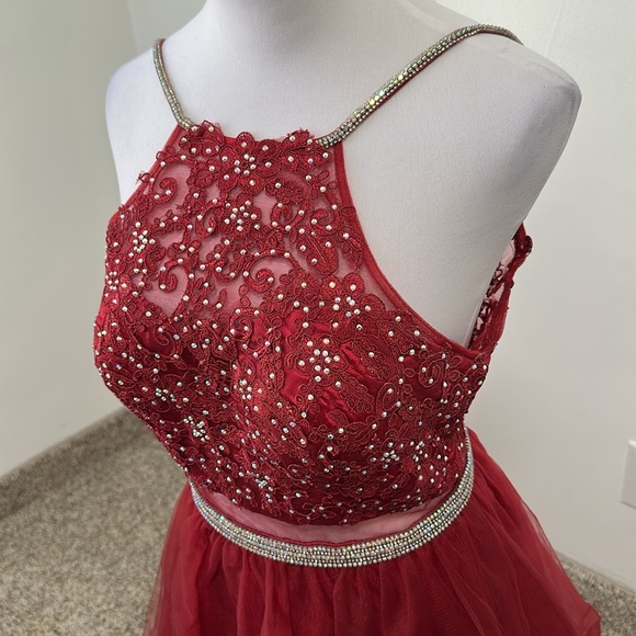 😊 Dancing Queen Rhinestone Formal Dress Prom Dress Homecoming - Picture 2 of 6